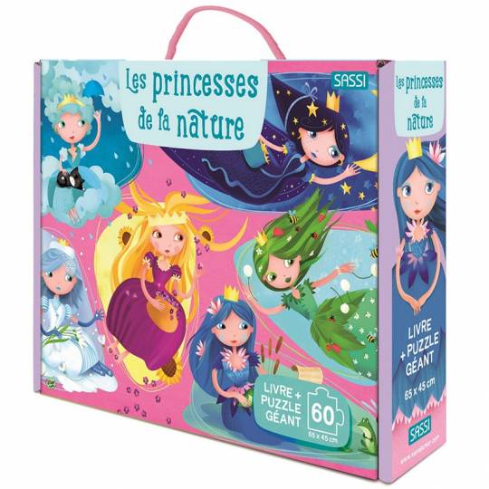 Les princesses de la nature - Puzzle géant et livre Sassi - 1