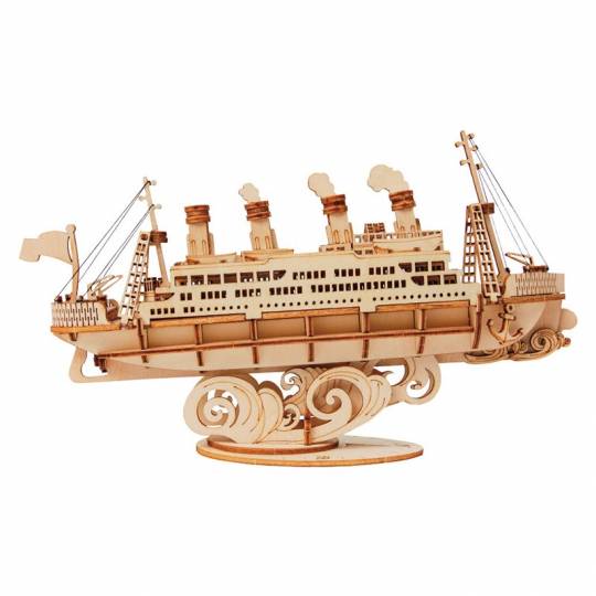 Bateau de croisière - Puzzle 3D Mécanique en bois Rolife Rolife - 2