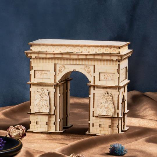 Arc de Triomphe - Puzzle 3D Mécanique en bois Rolife - BCD JEUX