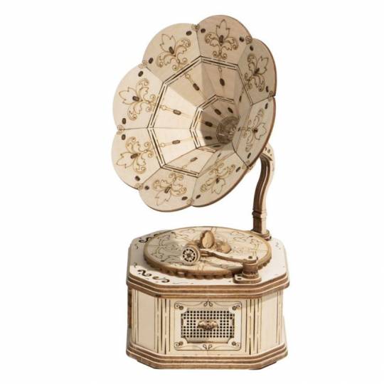 Gramophone - Puzzle 3D Mécanique en bois Rolife Rolife - 3