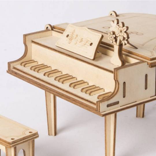 Grand  Piano à queue - Puzzle 3D Mécanique en bois Rolife Rolife - 2