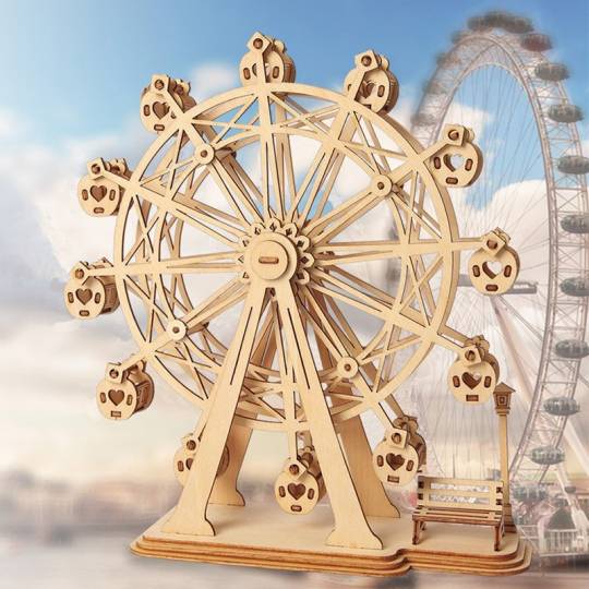 Grande Roue - Puzzle 3D Mécanique en bois Rolife Rolife - 3