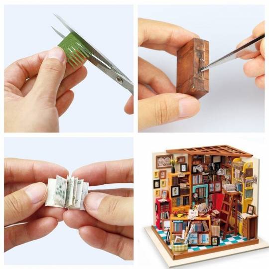 La Bibliothèque de Sam  - Miniatures 3D DIY Rolife Rolife - 3