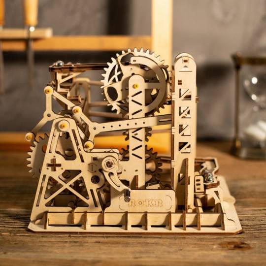 Ascenseur à manivelle - Puzzle 3D Mécanique en bois Rokr Rokr - 2