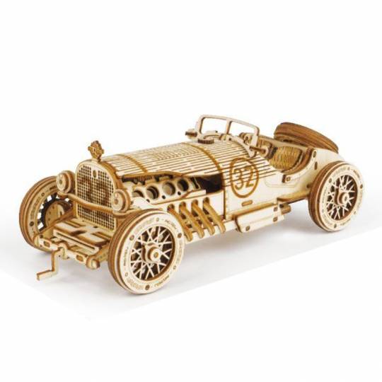 Voiture de Grand Prix - Puzzle 3D Mécanique en bois Rokr Rokr - 1