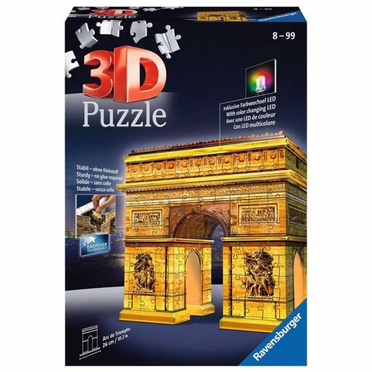 Puzzle 3D Arc de Triomphe illuminé - 242 pcs Ravensburger - 1