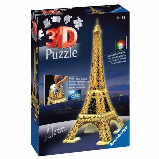 Puzzle 3D Tour Eiffel illuminée - 226 pcs Ravensburger - 1