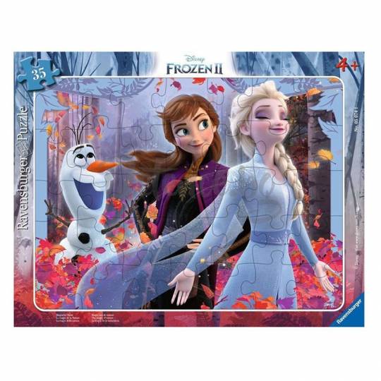 Puzzle cadre 35 pcs : La magie de la Nature - Disney Reine des Neiges 2 Ravensburger - 1