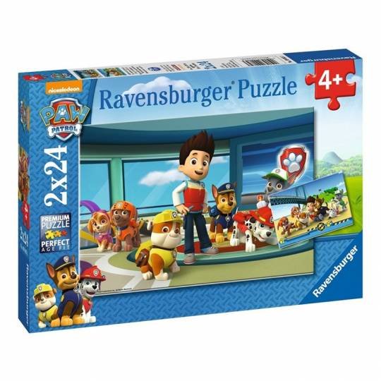 Puzzles 2x24 pcs : Des museaux efficaces - Pat'Patrouille Ravensburger - 1