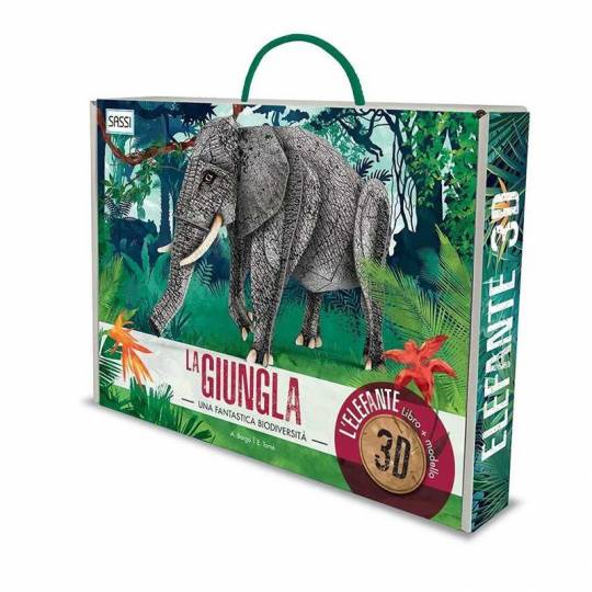 L'éléphant 3D - La jungle, une biodiversité extraordinaire Sassi - 1