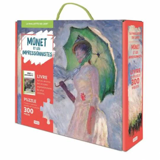 Coffret Monnet et les impressionnistes : livre et puzzle 300 pcs Sassi - 1