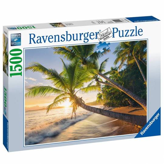 Puzzle 1500 pcs : Plage secrète Ravensburger - 1