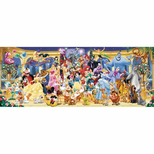Puzzle 1000 pcs : Photo de groupe Disney (Panorama) Ravensburger - 2