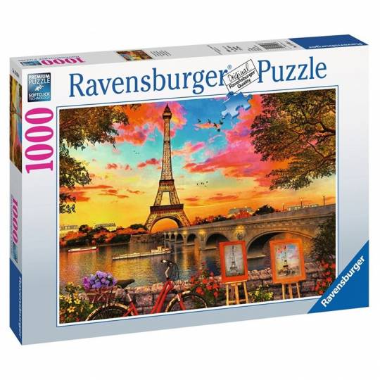 Puzzle 1000 pcs : Les quais de Seine Ravensburger - 1