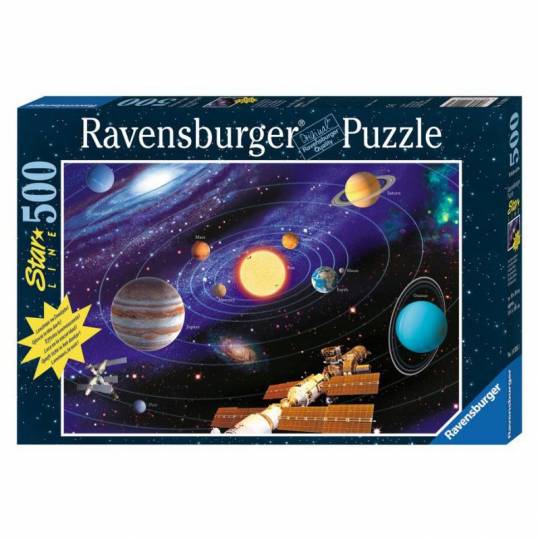 Puzzle Star Line 500 pcs : Le système solaire Ravensburger - 1