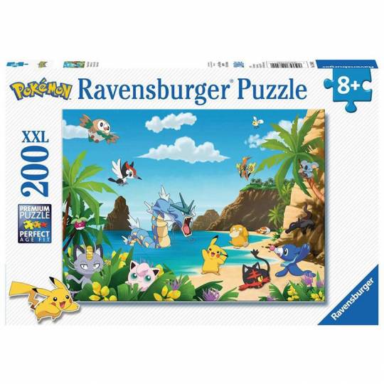 Puzzle 200 pcs XXL : Attrapez-les tous ! - Pokémon Ravensburger - 1
