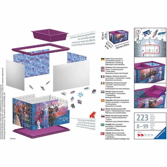 Puzzle 3D Boite de rangement Disney La Reine des Neiges 2 - 223 pcs Ravensburger - 3