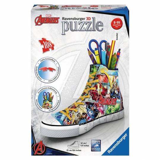 Puzzle 3D Sneaker Marvel Avengers - 112 pcs Ravensburger - 1