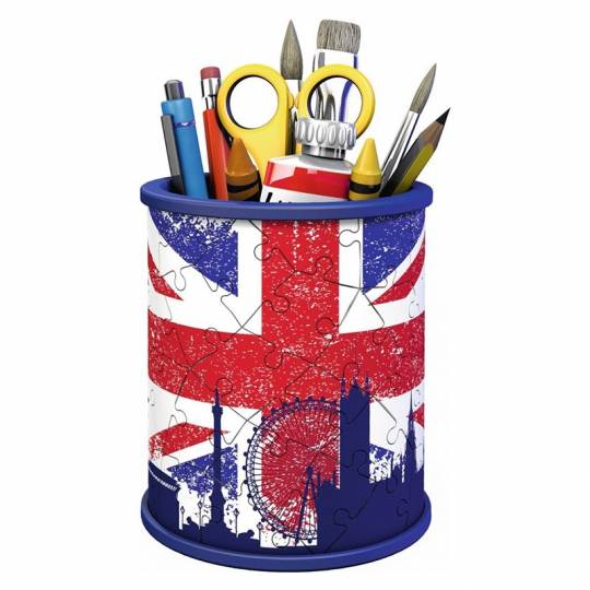 Puzzle 3D Pot à crayons Union Jack - 57 pcs Ravensburger - 2