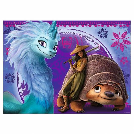 Puzzle 100 pcs XXL : Le monde fantastique de Raya - Disney Raya et le dernier dragon Ravensburger - 2