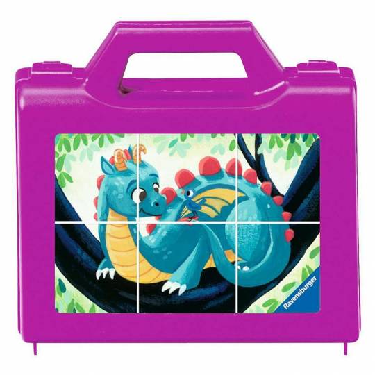 Valisette Puzzle 6 cubes : Les créatures fantastiques Ravensburger - 1