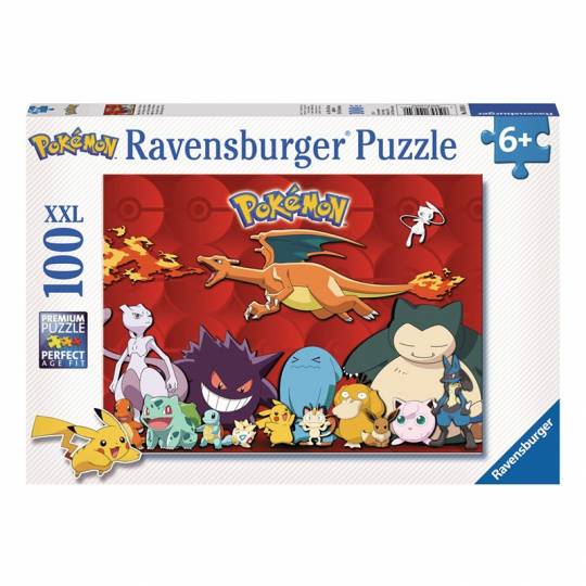 Puzzle 100 pcs XXL : Mes Pokémon préférés Ravensburger - 1