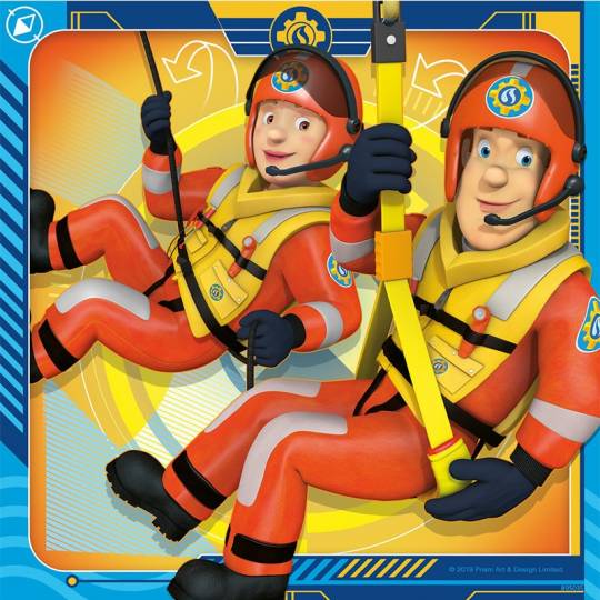 Puzzles 3x49 pcs : Notre héros Sam le pompier Ravensburger - 3