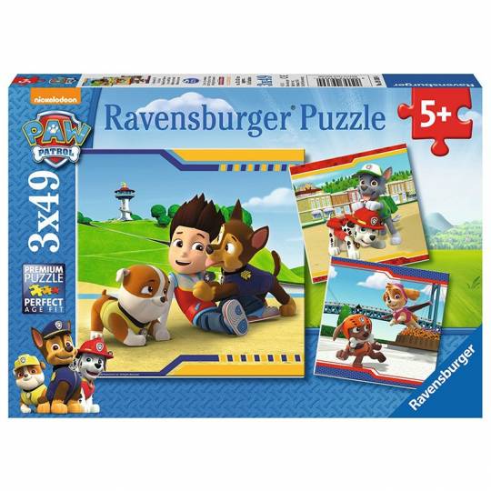 Puzzles 3x49 pcs : Héros à fourrure - Pat'Patrouille Ravensburger - 1