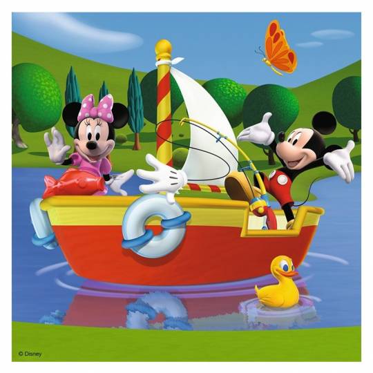 Puzzles 3x49 pcs : Tout le monde aime Mickey - Disney Ravensburger - 3