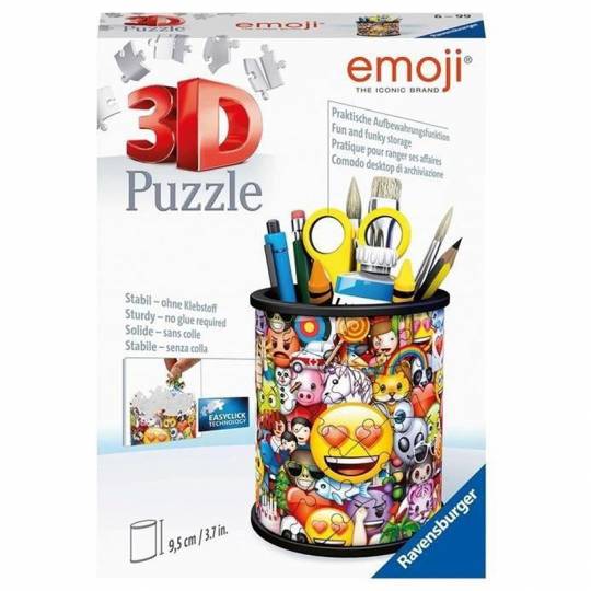 Puzzle 3D Pot à crayons Emoji - 57 pcs Ravensburger - 1