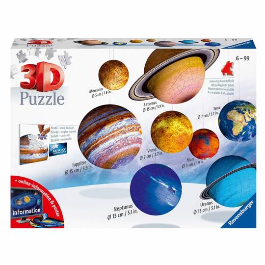 Puzzle 3D Système solaire - 540 pcs Ravensburger - 1