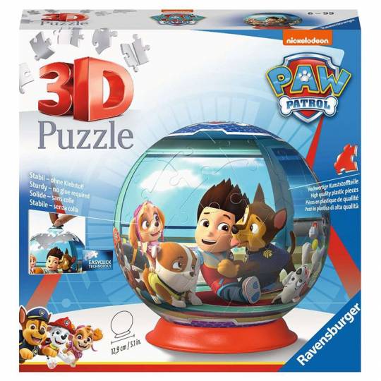 Puzzle 3D Ball 72 pcs - Pat'Patrouille Ravensburger - 1