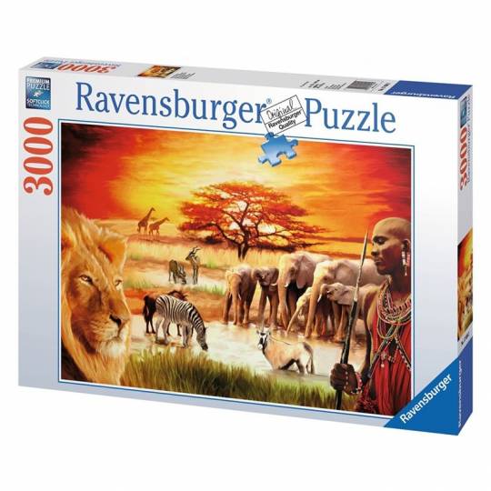Puzzle 3000 pcs : La fierté du Massaï Ravensburger - 1