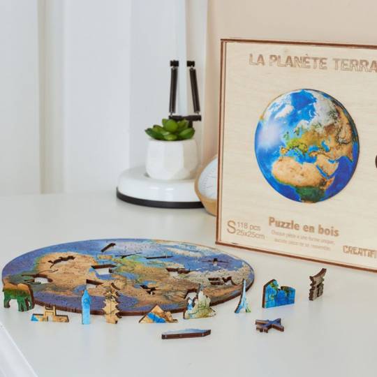 La Planète Terra - Puzzle Créatif en bois S Creatif Puzzle - 2