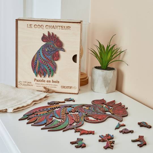 Le Coq Chanteur - Puzzle Créatif en bois S Creatif Puzzle - 2