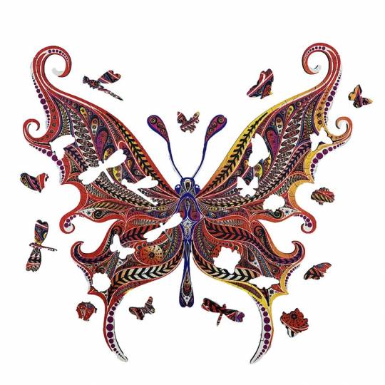 Le Papillon Illusionniste - Puzzle Créatif en bois M Creatif Puzzle - 3