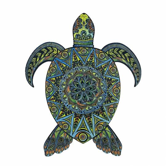 La Tortue Tropicale - Puzzle Créatif en bois M Creatif Puzzle - 3