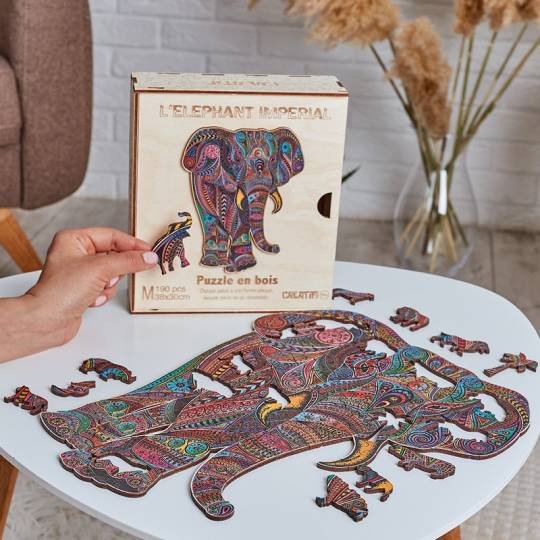 L'Éléphant Impérial - Puzzle Créatif en bois M Creatif Puzzle - 3