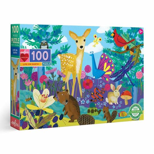 Puzzle Life on Earth - 100 pcs Eeboo - 1