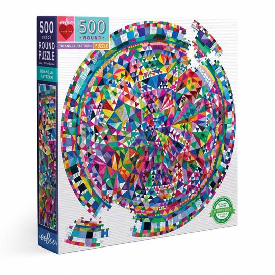 Puzzle Triangle Pattern - 500 pcs Eeboo - 1