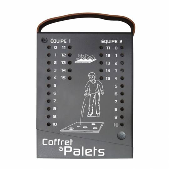 Coffret vide pour jeu de palets en fonte Cadetel - 1