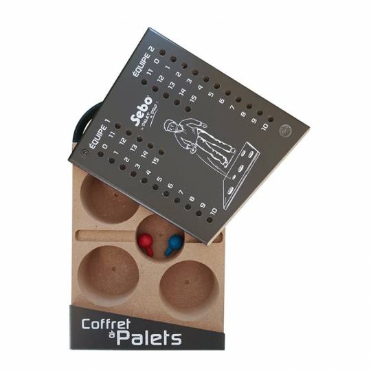 Coffret vide pour jeu de palets en fonte Cadetel - 2