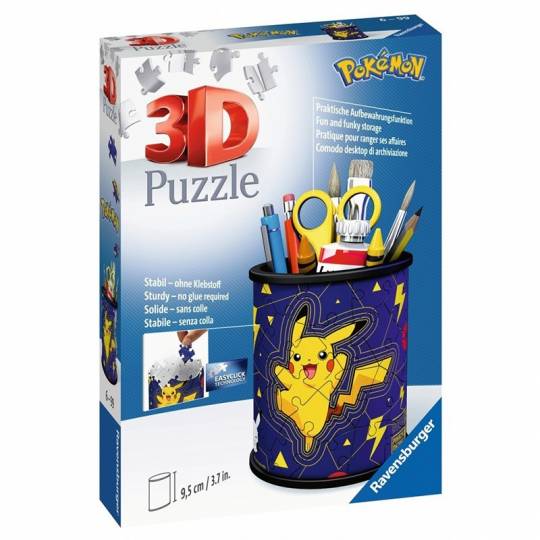 Puzzle 3D Pot à crayons Pokémon - 57 pcs Ravensburger - 1