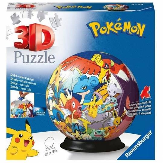 Puzzle 3D Rond 72 pcs - Pokémon Ravensburger - 1