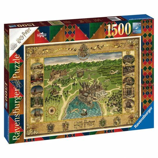 Puzzle 1500 pcs : La carte de Poudlard - Harry Potter Ravensburger - 1