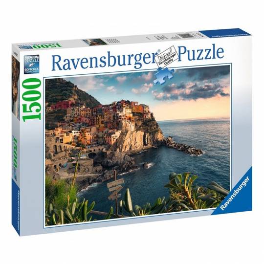 Puzzle 1500 pcs - Vue sur les Cinque Terre Ravensburger - 1