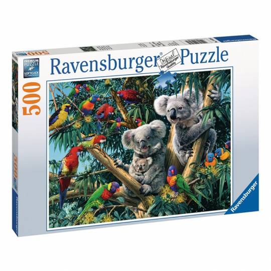 Puzzle 500 pcs : Koalas dans l'arbre Ravensburger - 1
