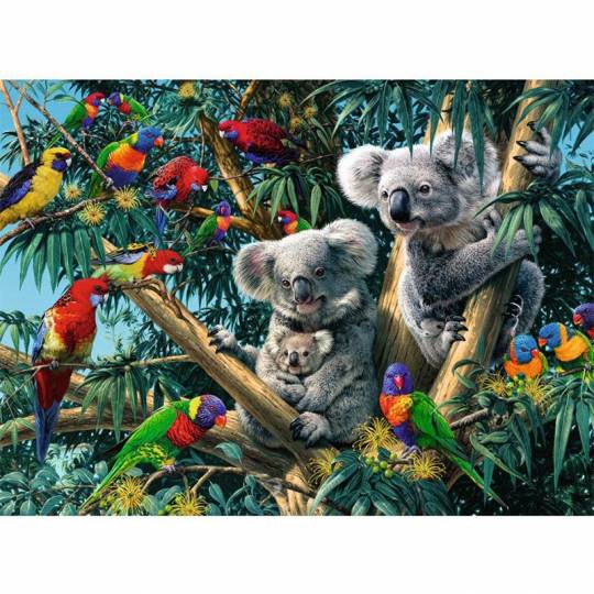 Puzzle 500 pcs : Koalas dans l'arbre Ravensburger - 2