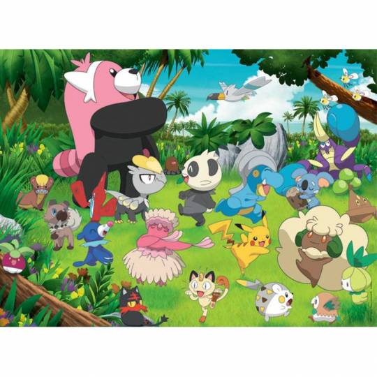 Puzzle 300 pcs XXL : Pokémon sauvages Ravensburger - 2