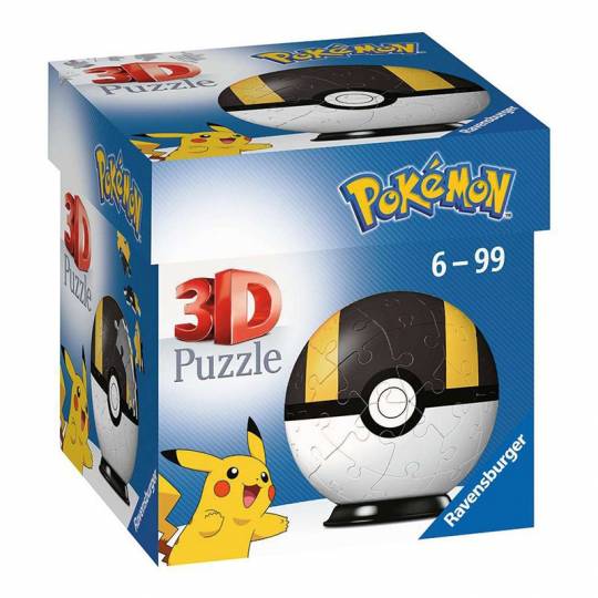 Puzzle 3D Hyper Ball noir 54 pcs - Pokémon Ravensburger - 1
